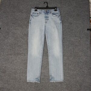 American Eagle Jeans Womens 29x30 Light Blue Slim Flex Denim Distressed